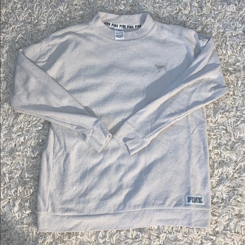 pink crew neck sweatshirt!